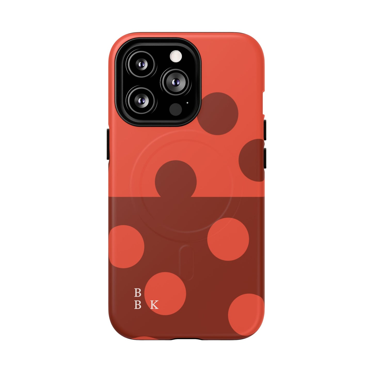 Red Polka Dot Magnetic Tough Case — Protective Phone Cover with MagSafe