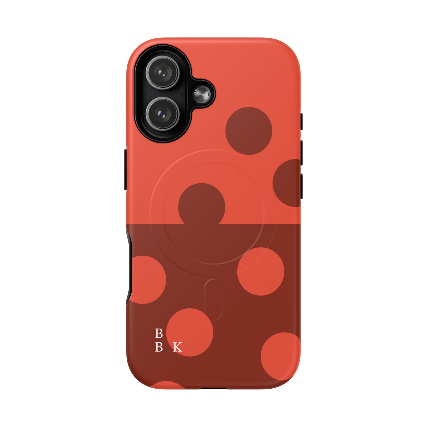 Red Polka Dot Magnetic Tough Case — Protective Phone Cover with MagSafe