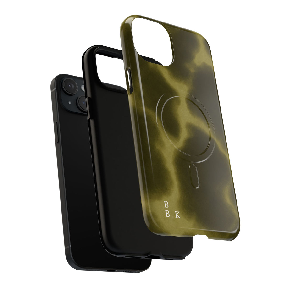 Olive Smoke Magnetic Phone Case — Tough Protective MagSafe-Compatible Cover
