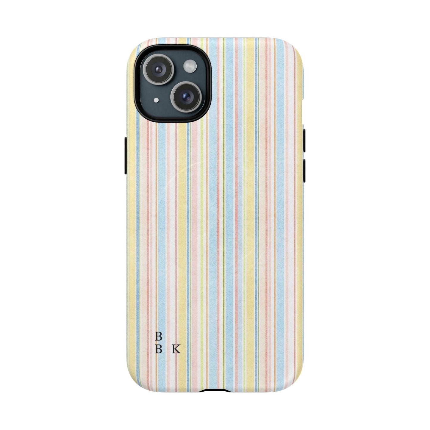 Striped Pastel Phone Case — Tough Magnetic Protection