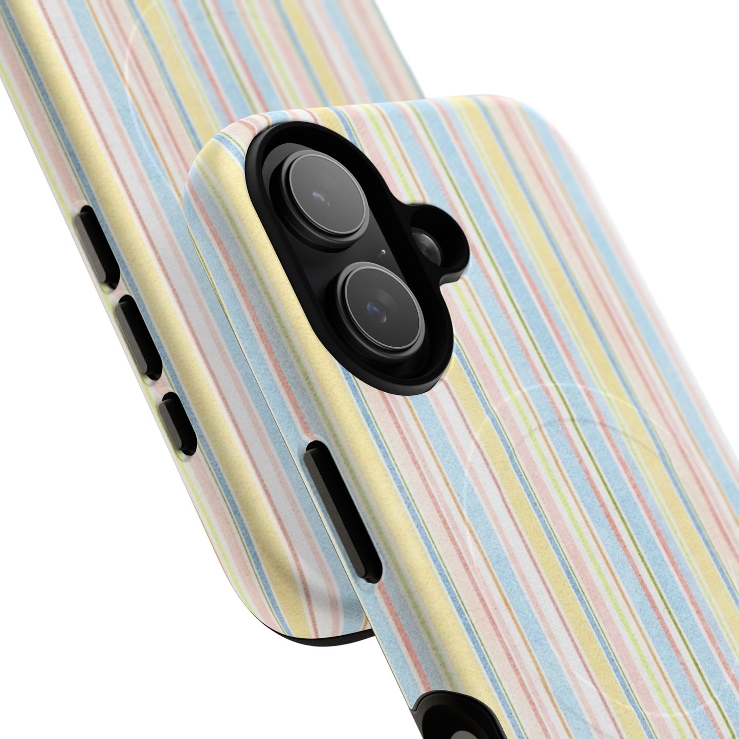 Striped Pastel Phone Case — Tough Magnetic Protection
