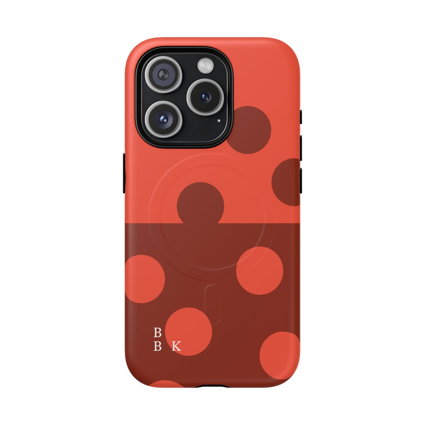 Red Polka Dot Magnetic Tough Case — Protective Phone Cover with MagSafe