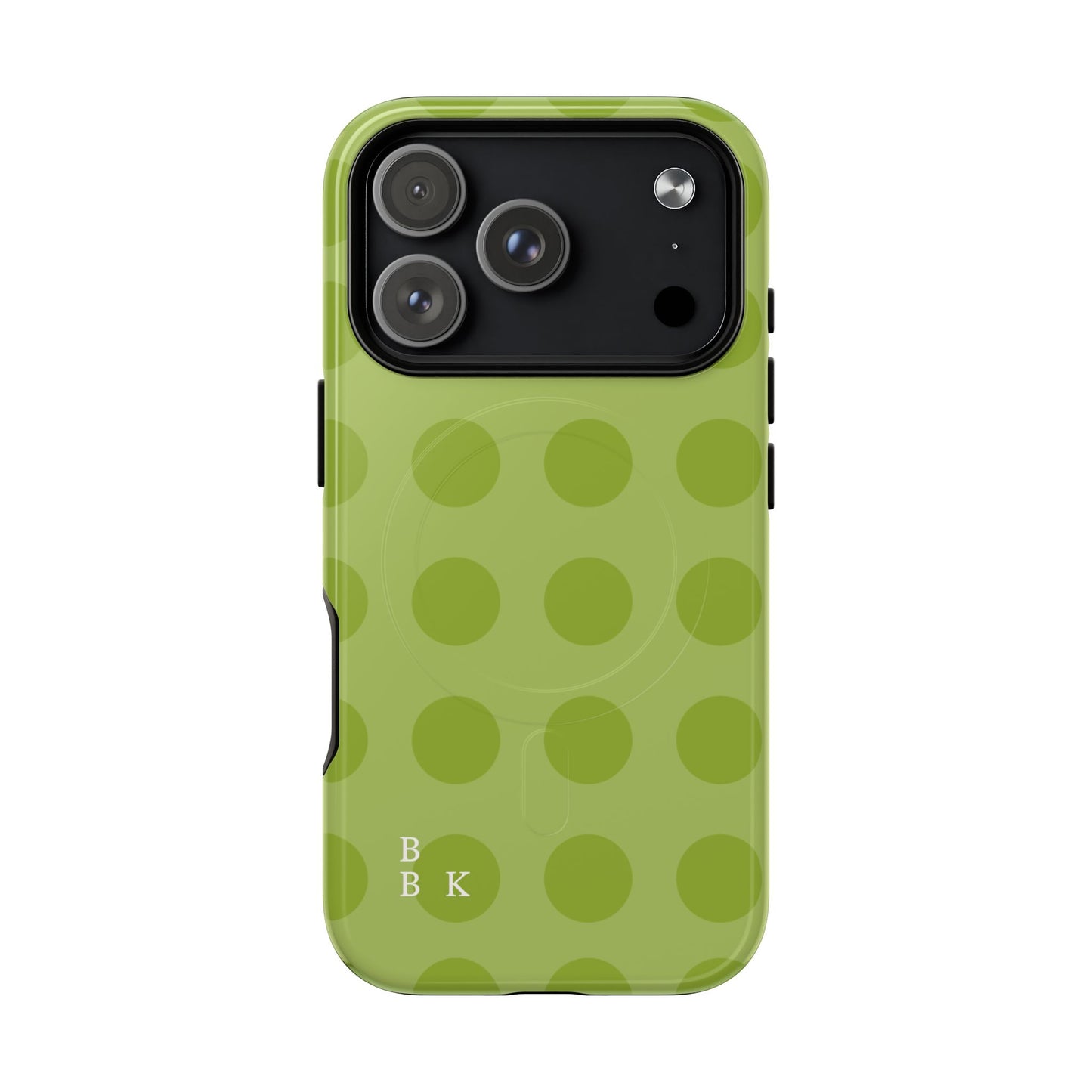 Green Polka Dot Tough Magnetic Phone Case — Slim Magnetic Protective Cover