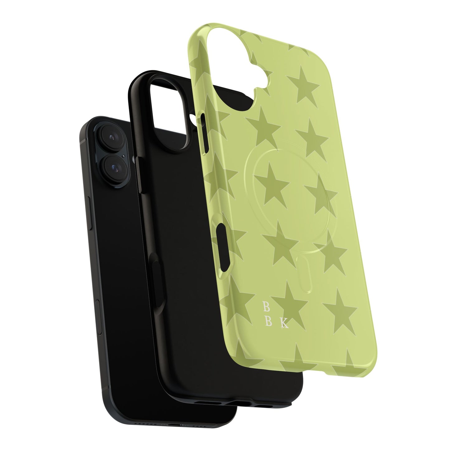 Olive Star Pattern Tough Magnetic Phone Case — Slim Protective iPhone Cover