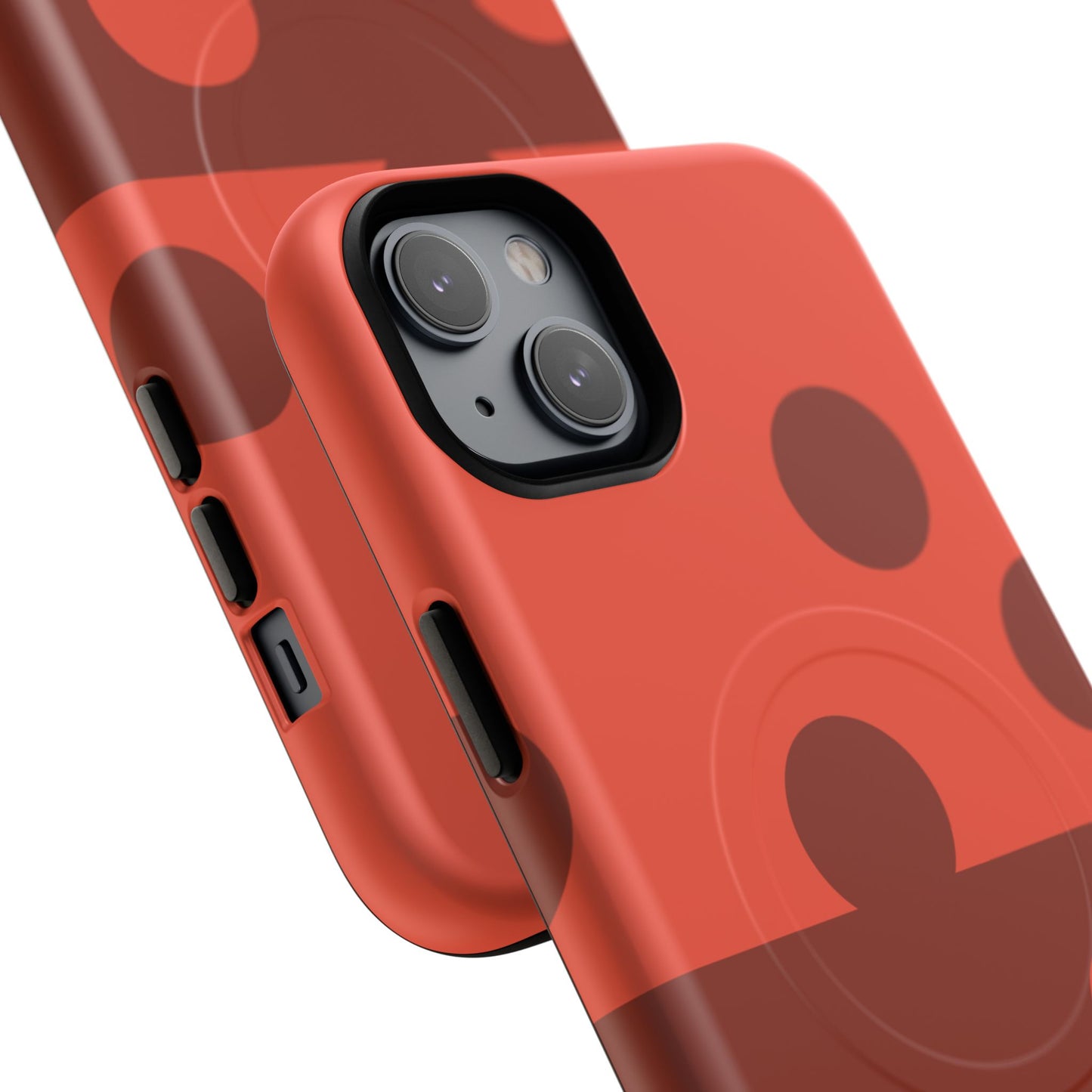 Red Polka Dot Magnetic Tough Case — Protective Phone Cover with MagSafe