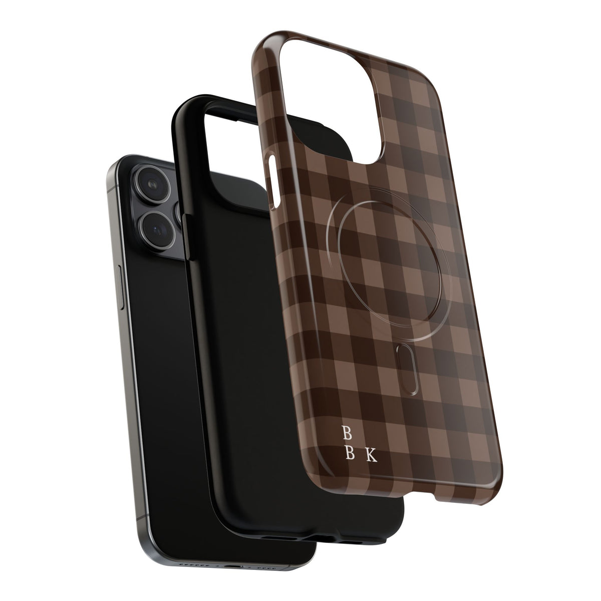 Brown Buffalo Plaid Tough Magnetic Phone Case