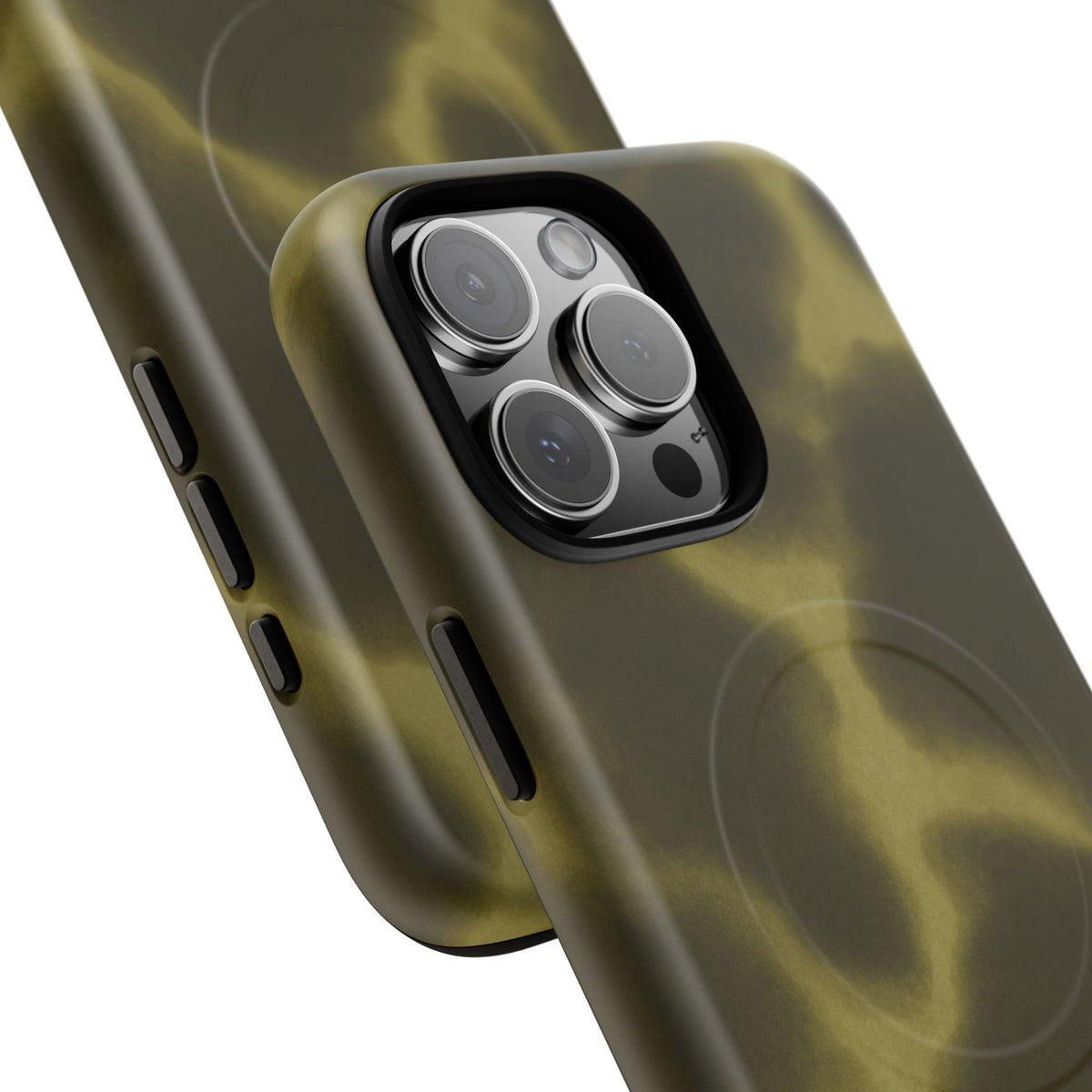 Olive Smoke Magnetic Phone Case — Tough Protective MagSafe-Compatible Cover