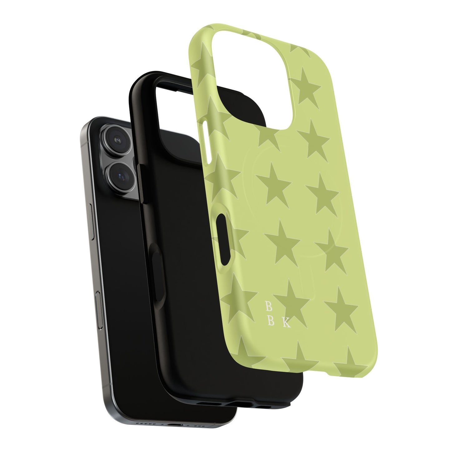 Olive Star Pattern Tough Magnetic Phone Case — Slim Protective iPhone Cover