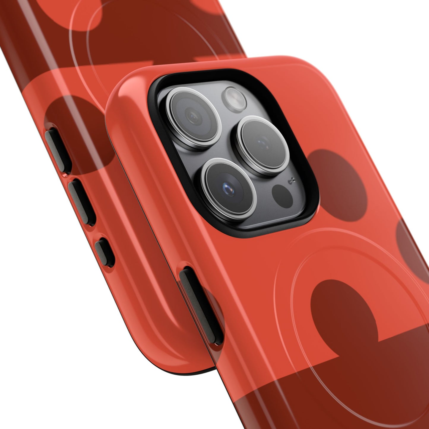 Red Polka Dot Magnetic Tough Case — Protective Phone Cover with MagSafe