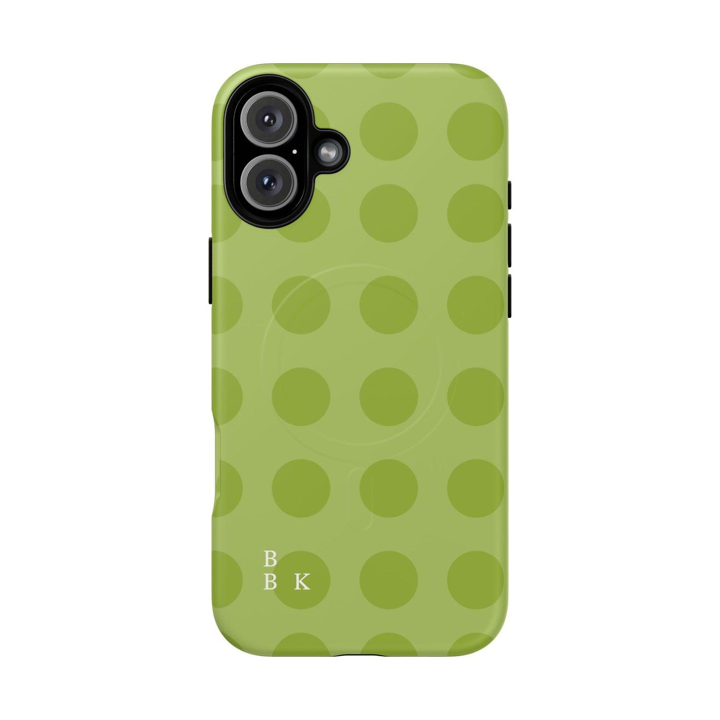 Green Polka Dot Tough Magnetic Phone Case — Slim Magnetic Protective Cover