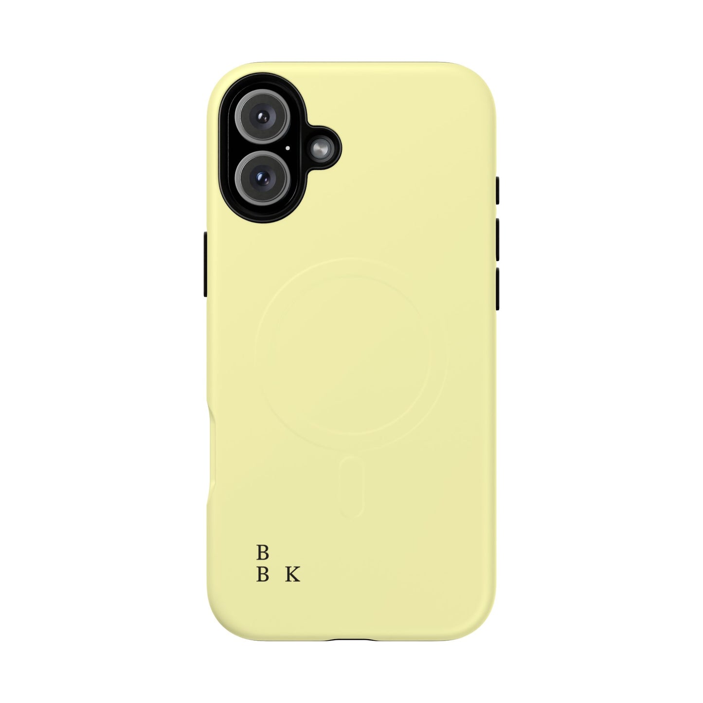 MagSafe Tough Phone Case — Slim Magnetic Protective Case (Pastel Yellow)