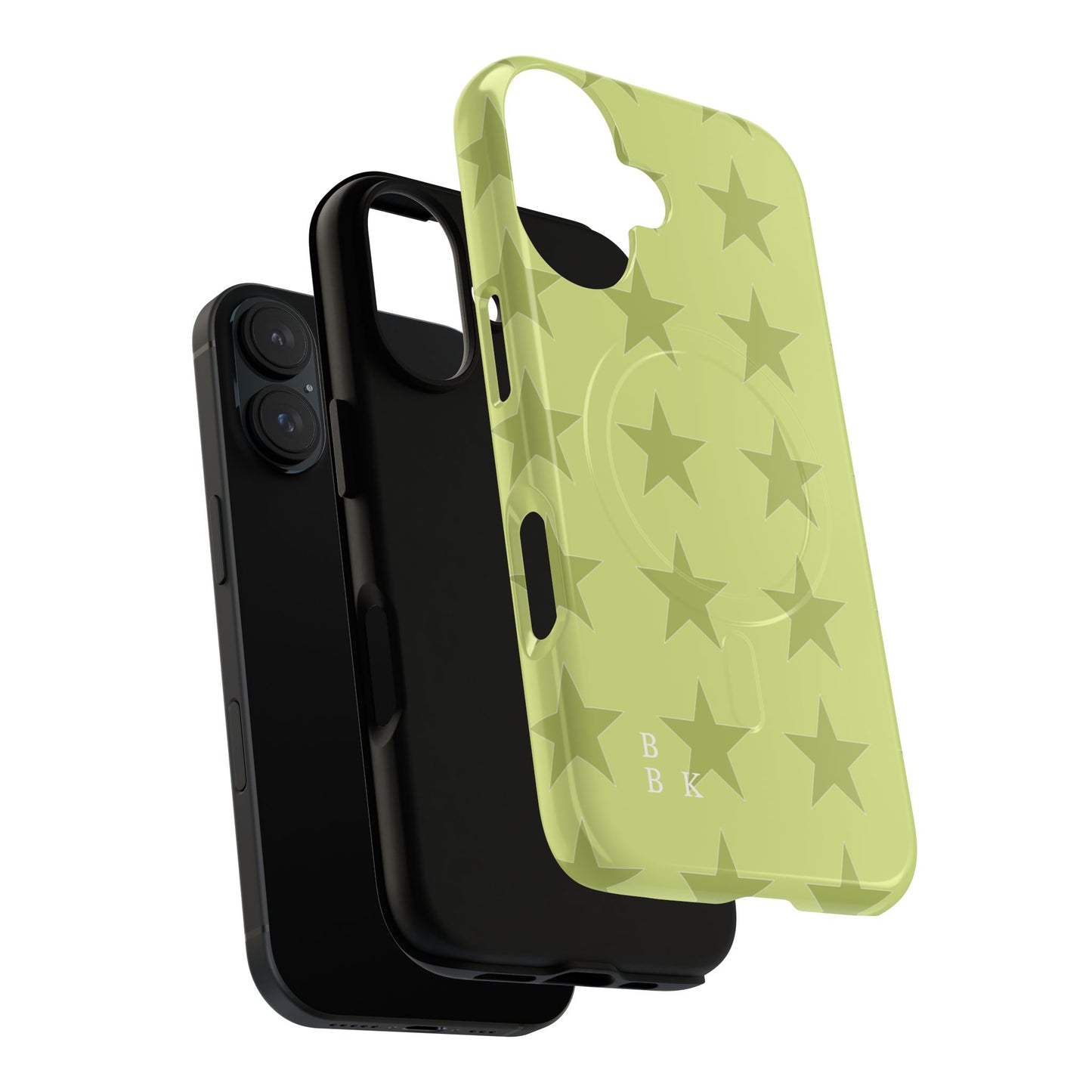 Olive Star Pattern Tough Magnetic Phone Case — Slim Protective iPhone Cover