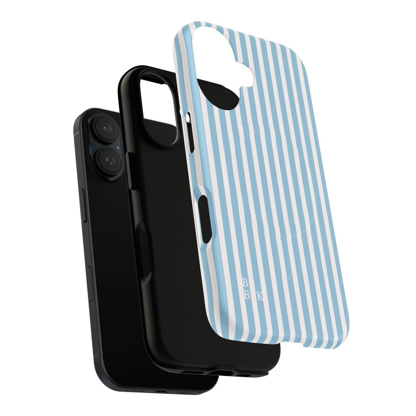 MagSafe Phone Case — Blue Vertical Stripe Tough Magnetic Protective Cover