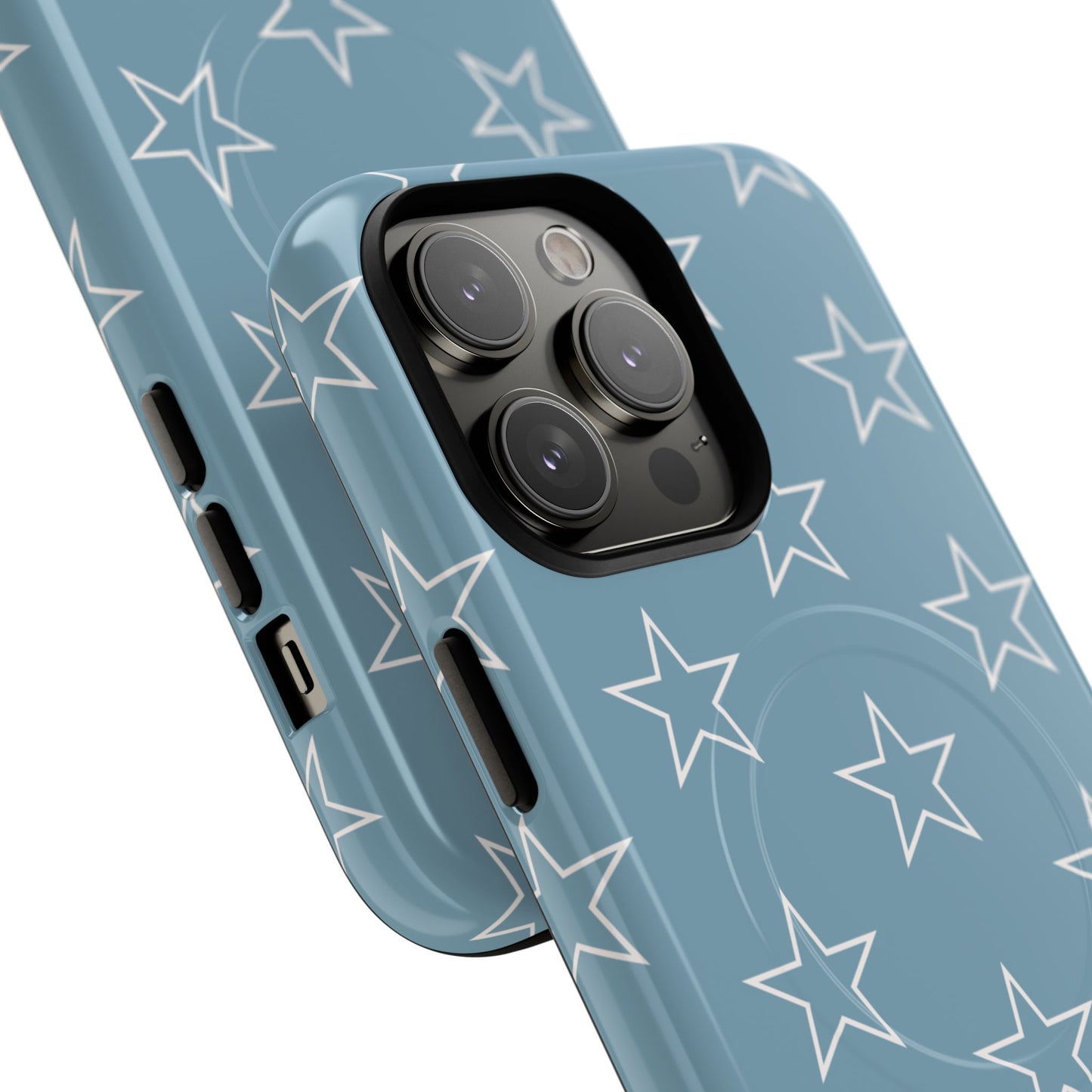 Blue Star Pattern Magnetic Phone Case — Tough Protective iPhone Cover