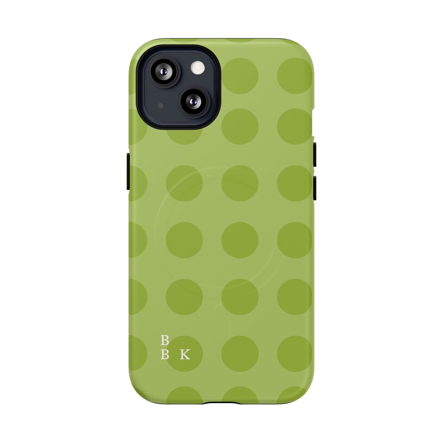 Green Polka Dot Tough Magnetic Phone Case — Slim Magnetic Protective Cover