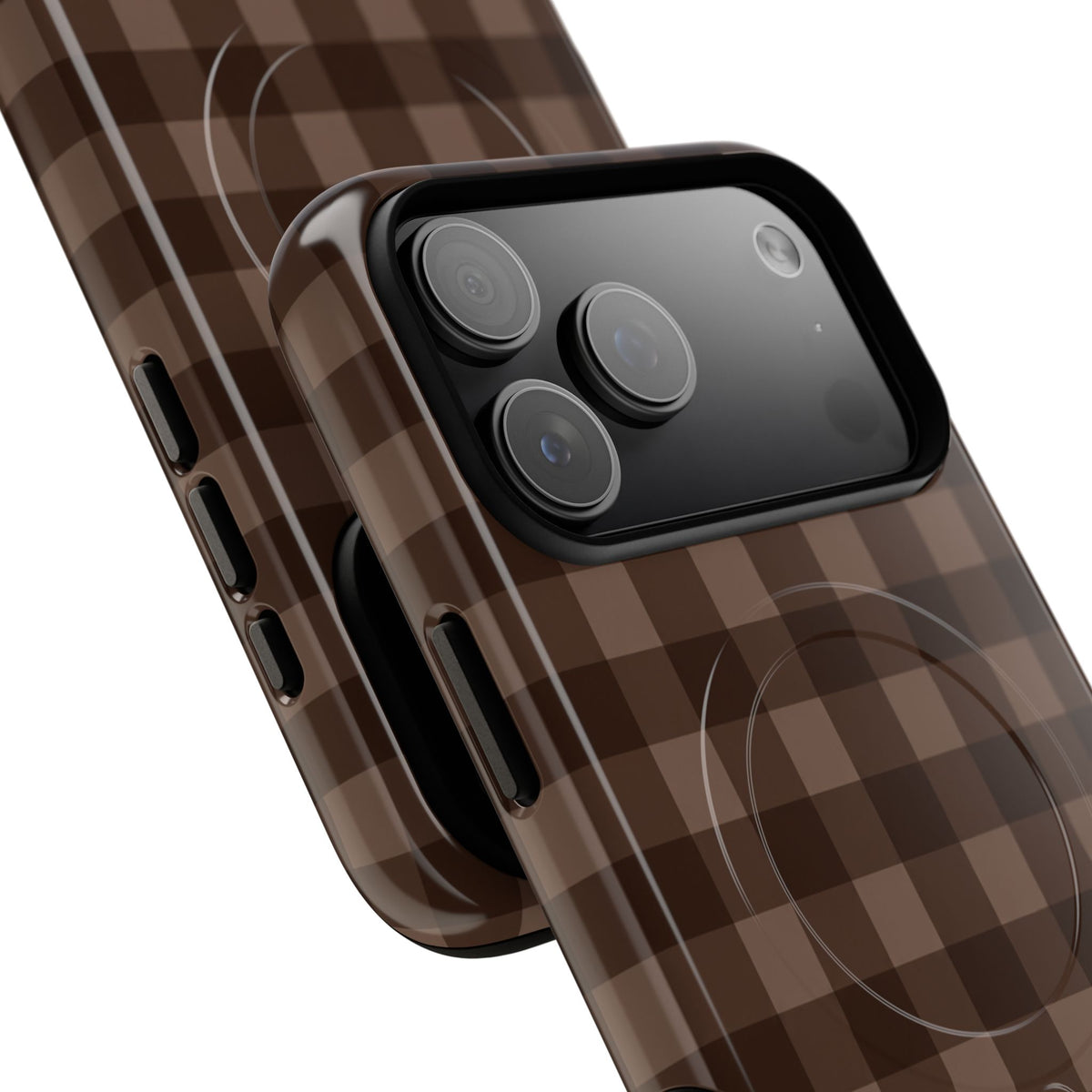 Brown Buffalo Plaid Tough Magnetic Phone Case