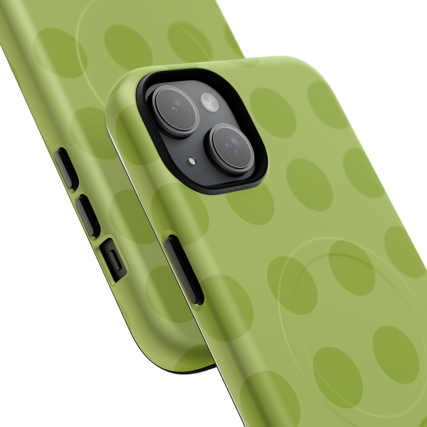 Green Polka Dot Tough Magnetic Phone Case — Slim Magnetic Protective Cover