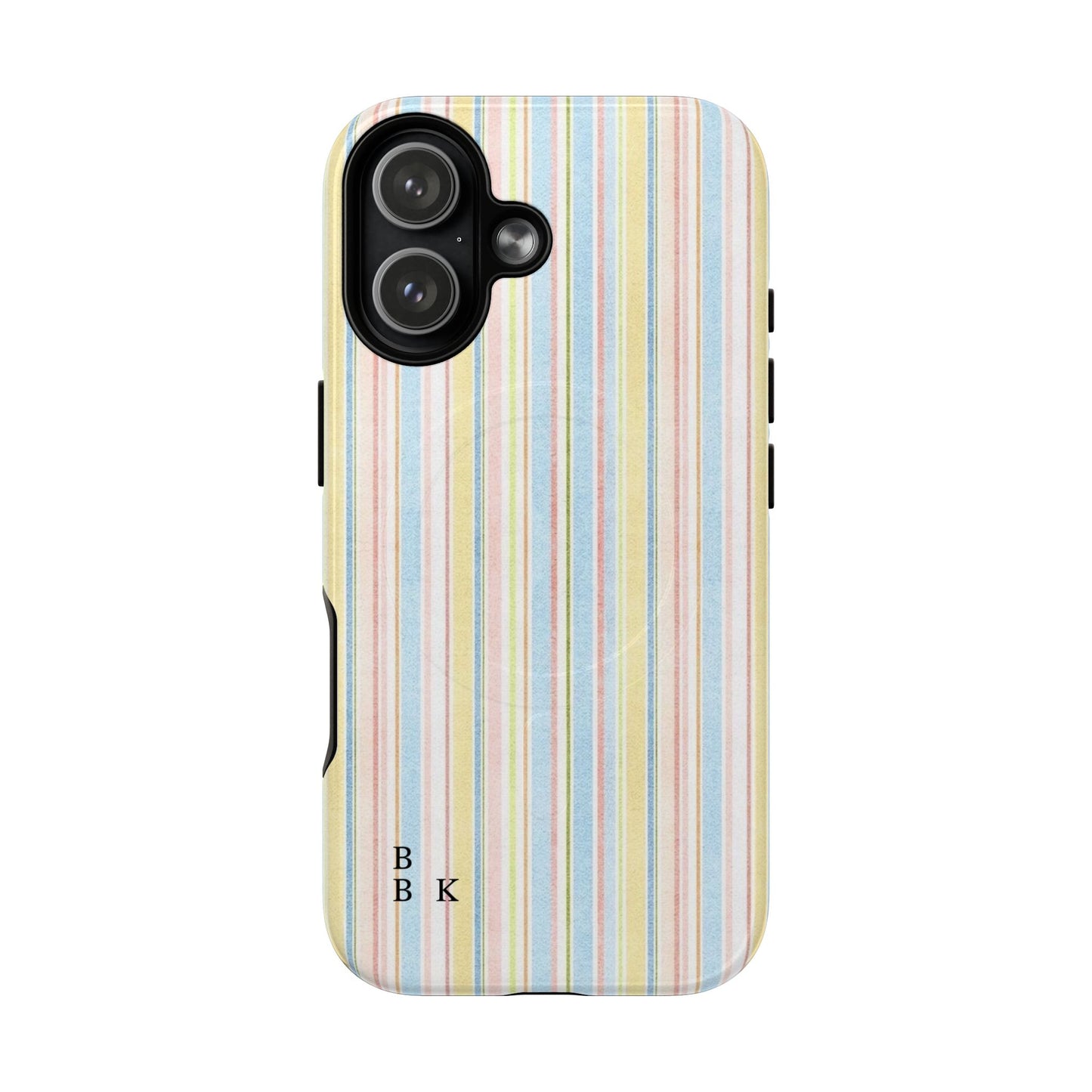 Striped Pastel Phone Case — Tough Magnetic Protection