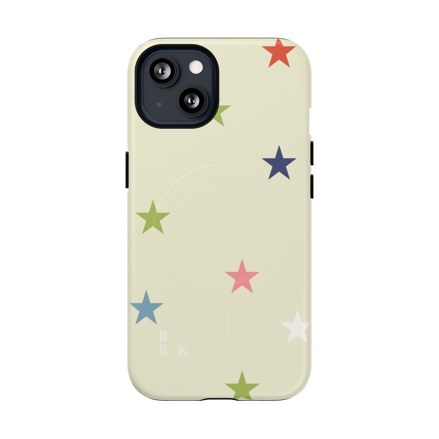 Magnetic Tough Phone Case — Colorful Star Pattern Protective iPhone Cover