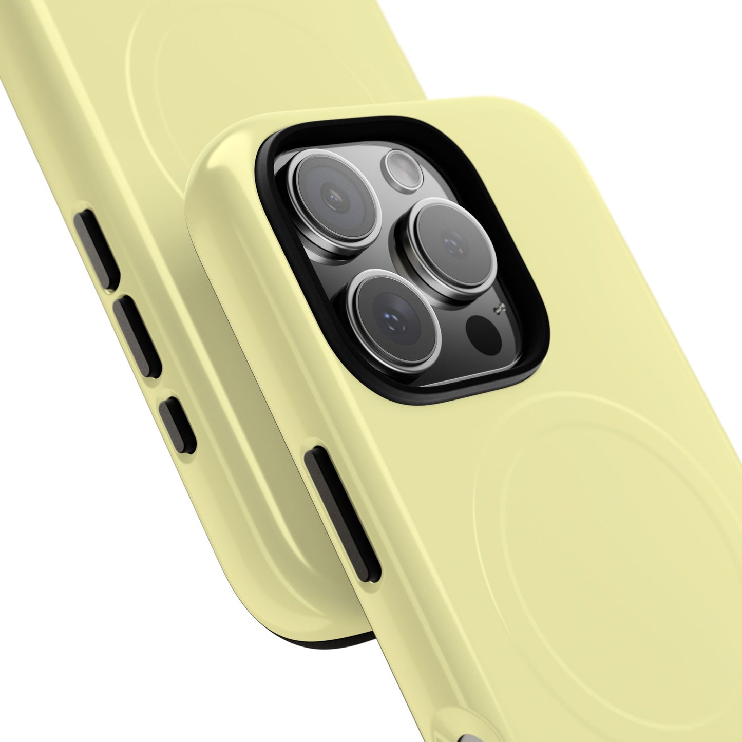 MagSafe Tough Phone Case — Slim Magnetic Protective Case (Pastel Yellow)
