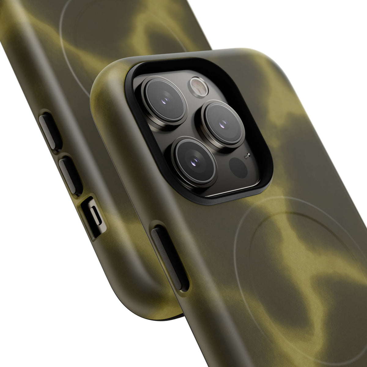 Olive Smoke Magnetic Phone Case — Tough Protective MagSafe-Compatible Cover