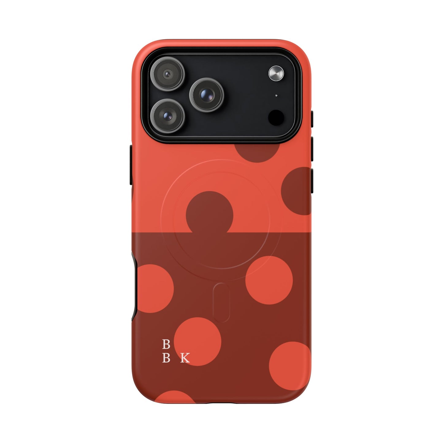 Red Polka Dot Magnetic Tough Case — Protective Phone Cover with MagSafe