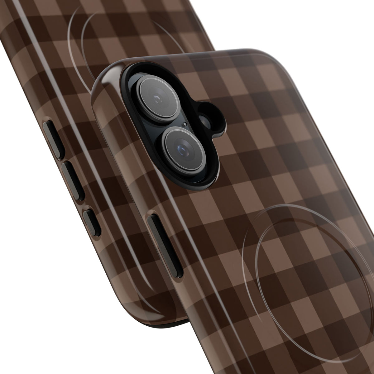 Brown Buffalo Plaid Tough Magnetic Phone Case