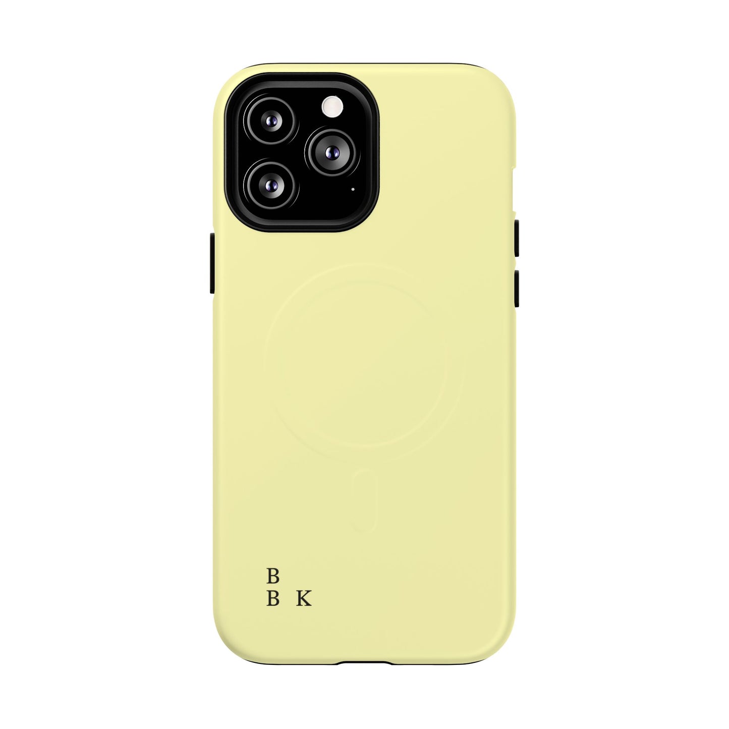 MagSafe Tough Phone Case — Slim Magnetic Protective Case (Pastel Yellow)