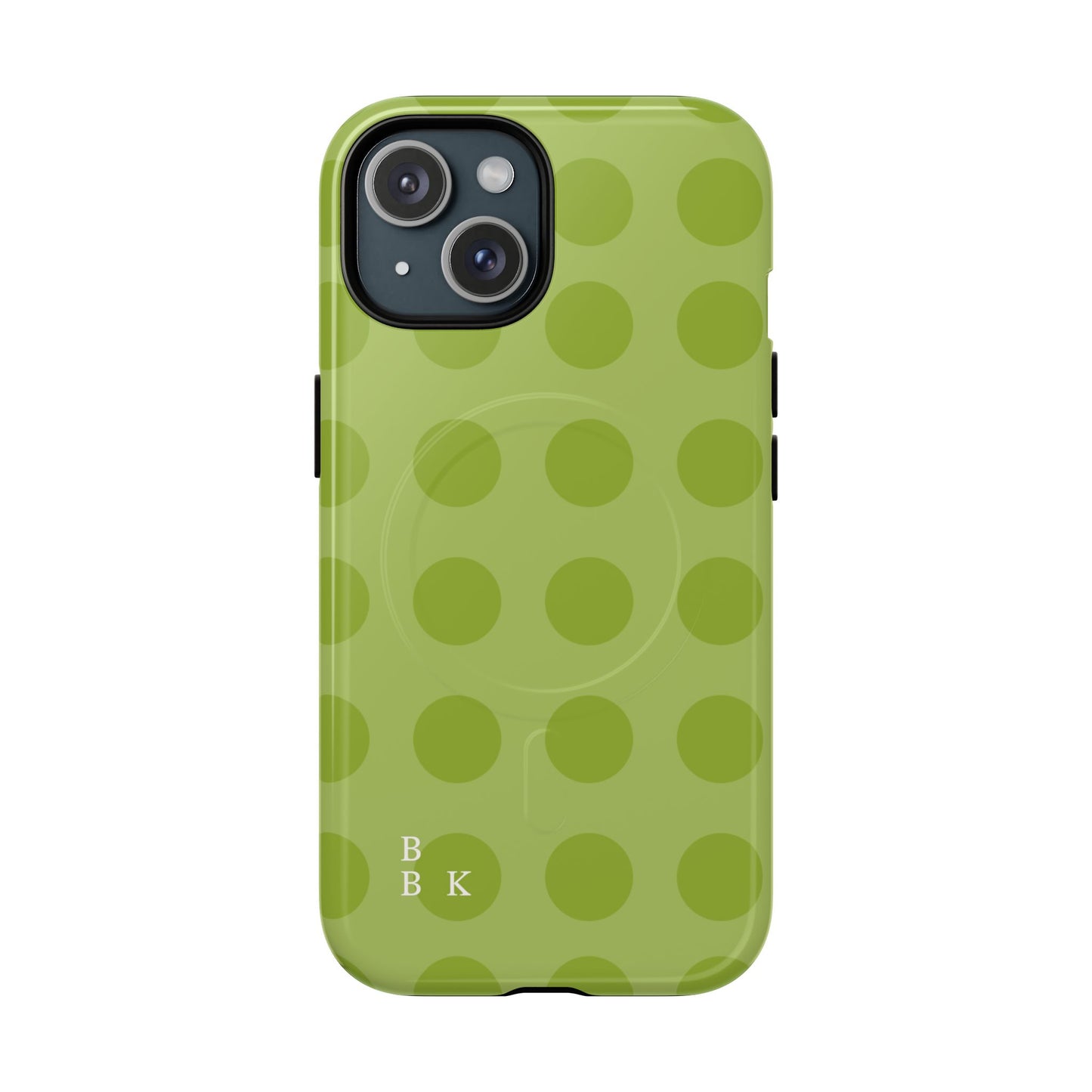 Green Polka Dot Tough Magnetic Phone Case — Slim Magnetic Protective Cover