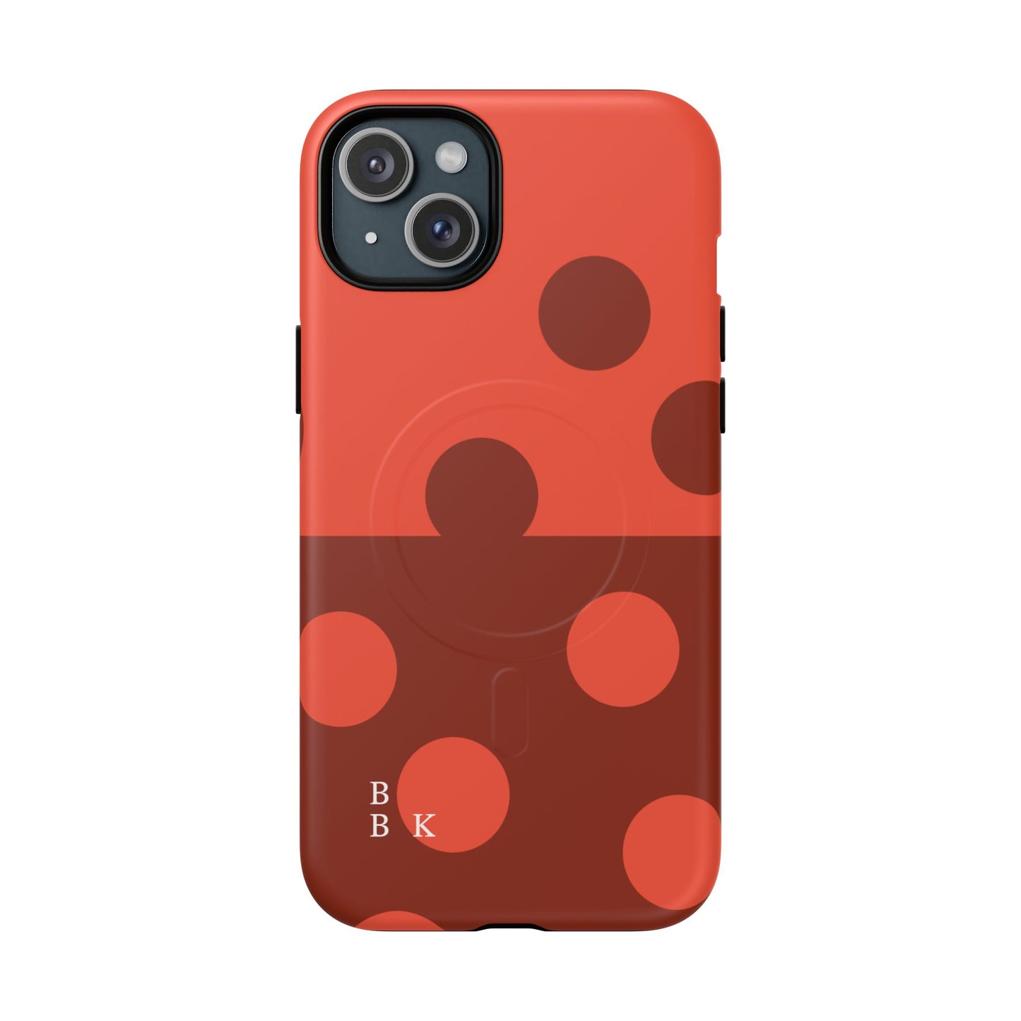 Red Polka Dot Magnetic Tough Case — Protective Phone Cover with MagSafe