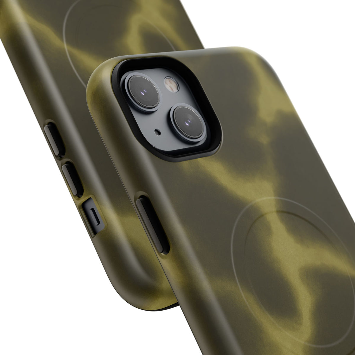 Olive Smoke Magnetic Phone Case — Tough Protective MagSafe-Compatible Cover