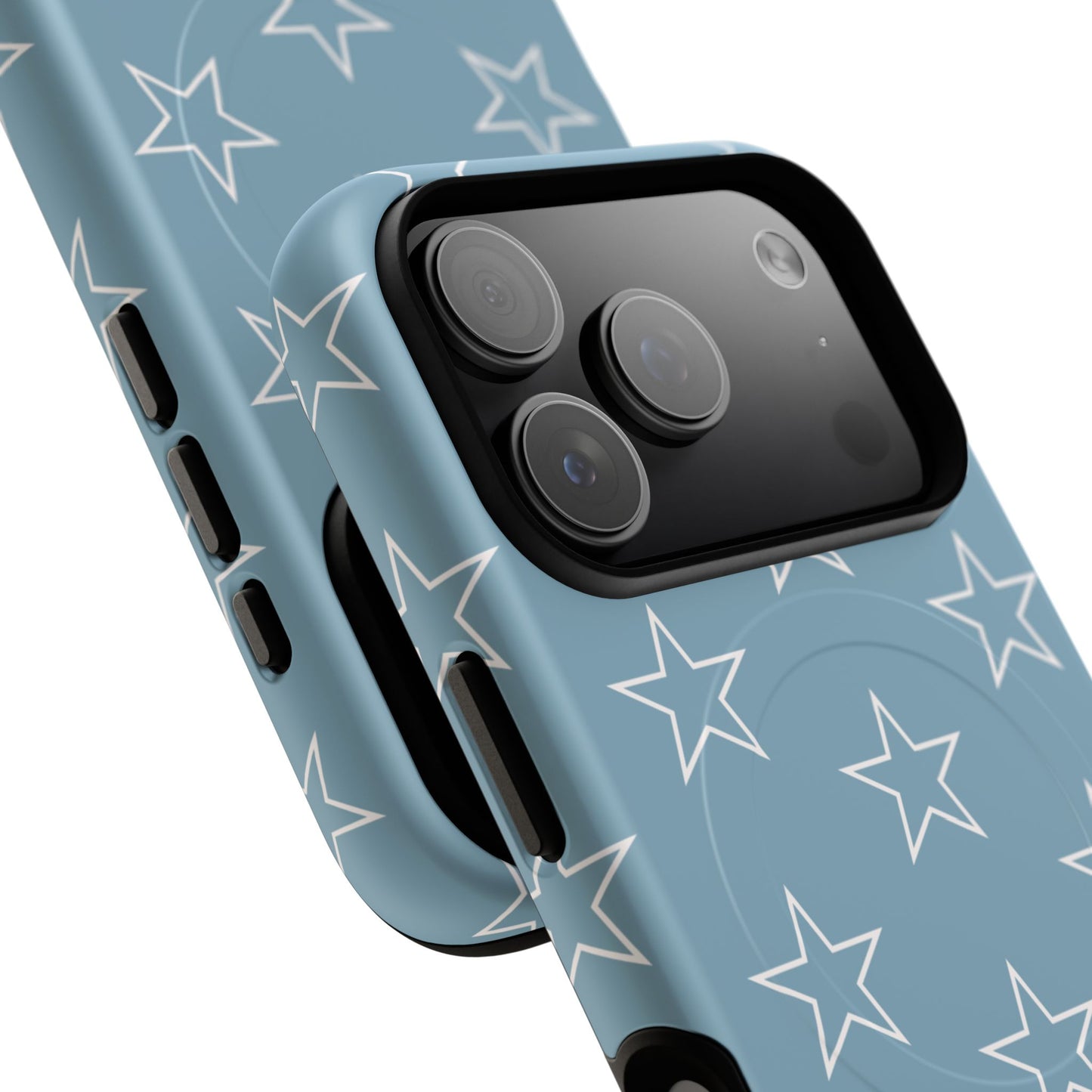 Blue Star Pattern Magnetic Phone Case — Tough Protective iPhone Cover