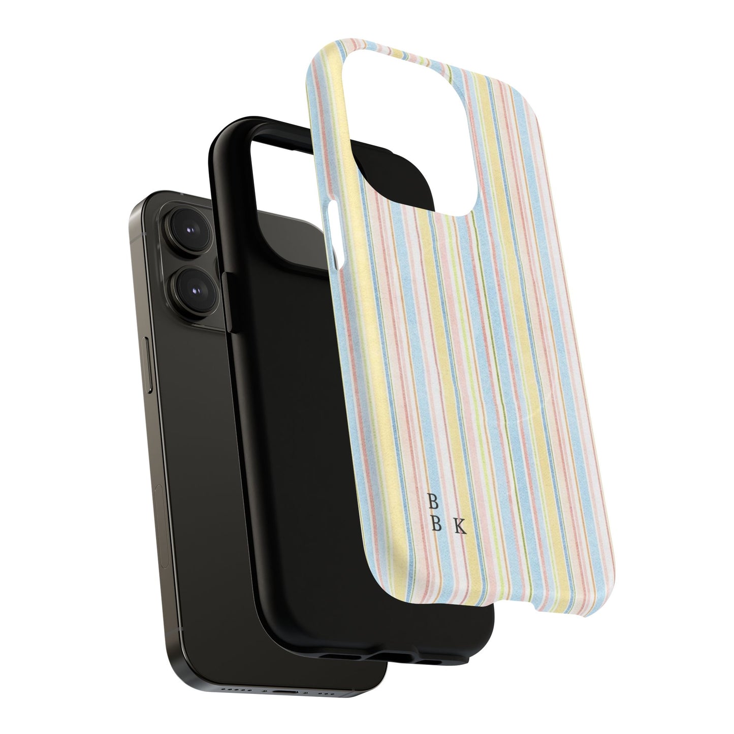 Striped Pastel Phone Case — Tough Magnetic Protection