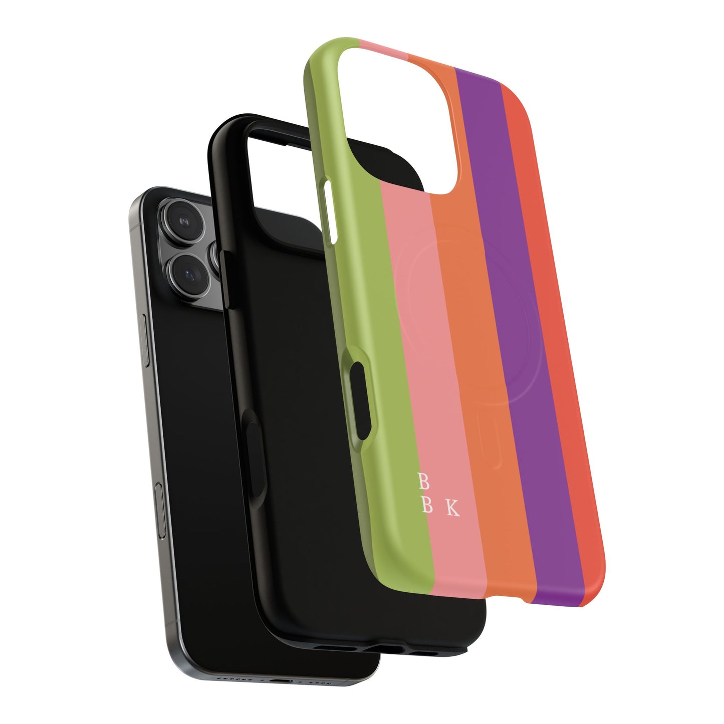 Bold Retro Stripe Magnetic Phone Case — Tough Protective iPhone Cover