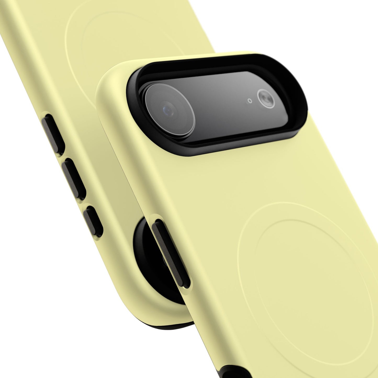 MagSafe Tough Phone Case — Slim Magnetic Protective Case (Pastel Yellow)
