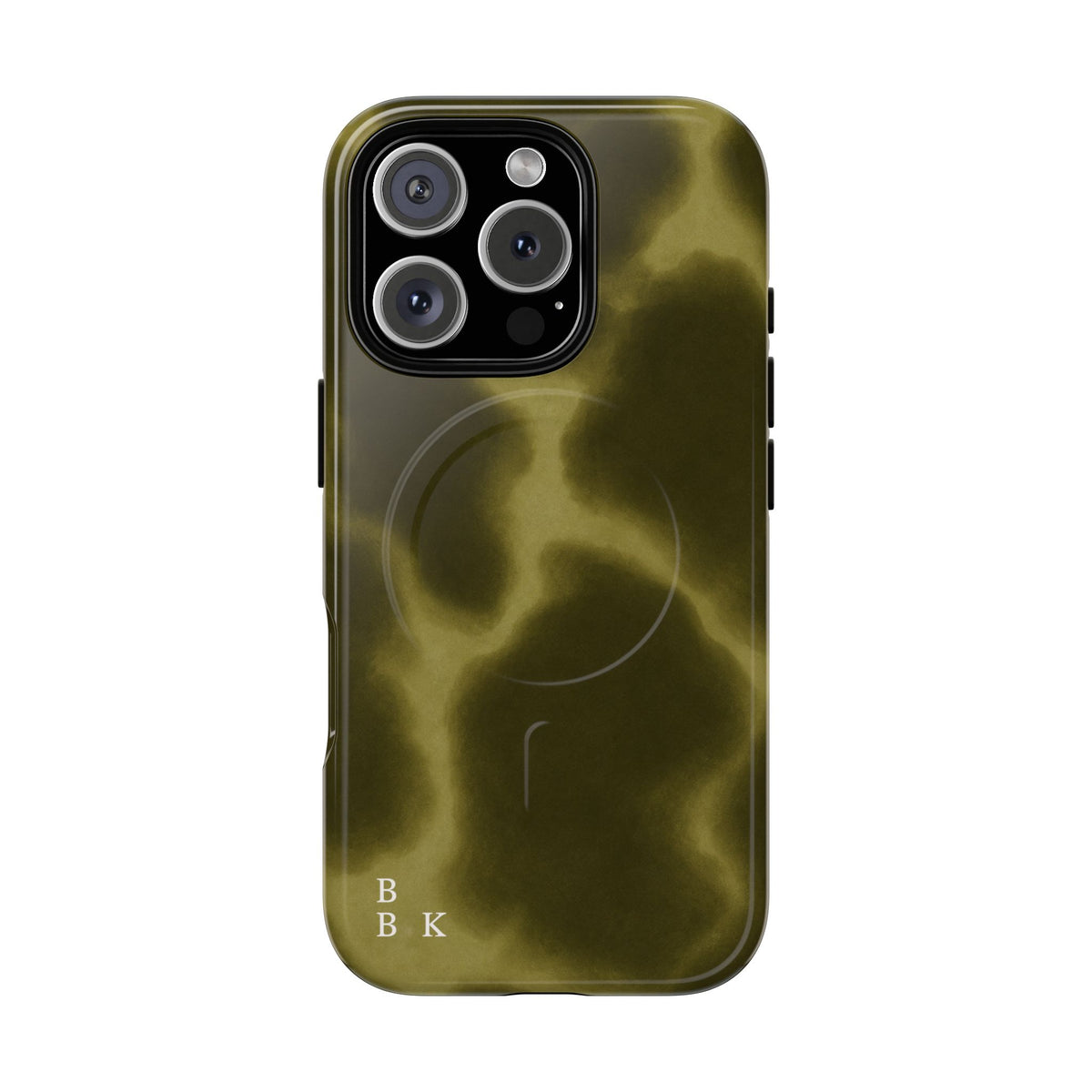 Olive Smoke Magnetic Phone Case — Tough Protective MagSafe-Compatible Cover