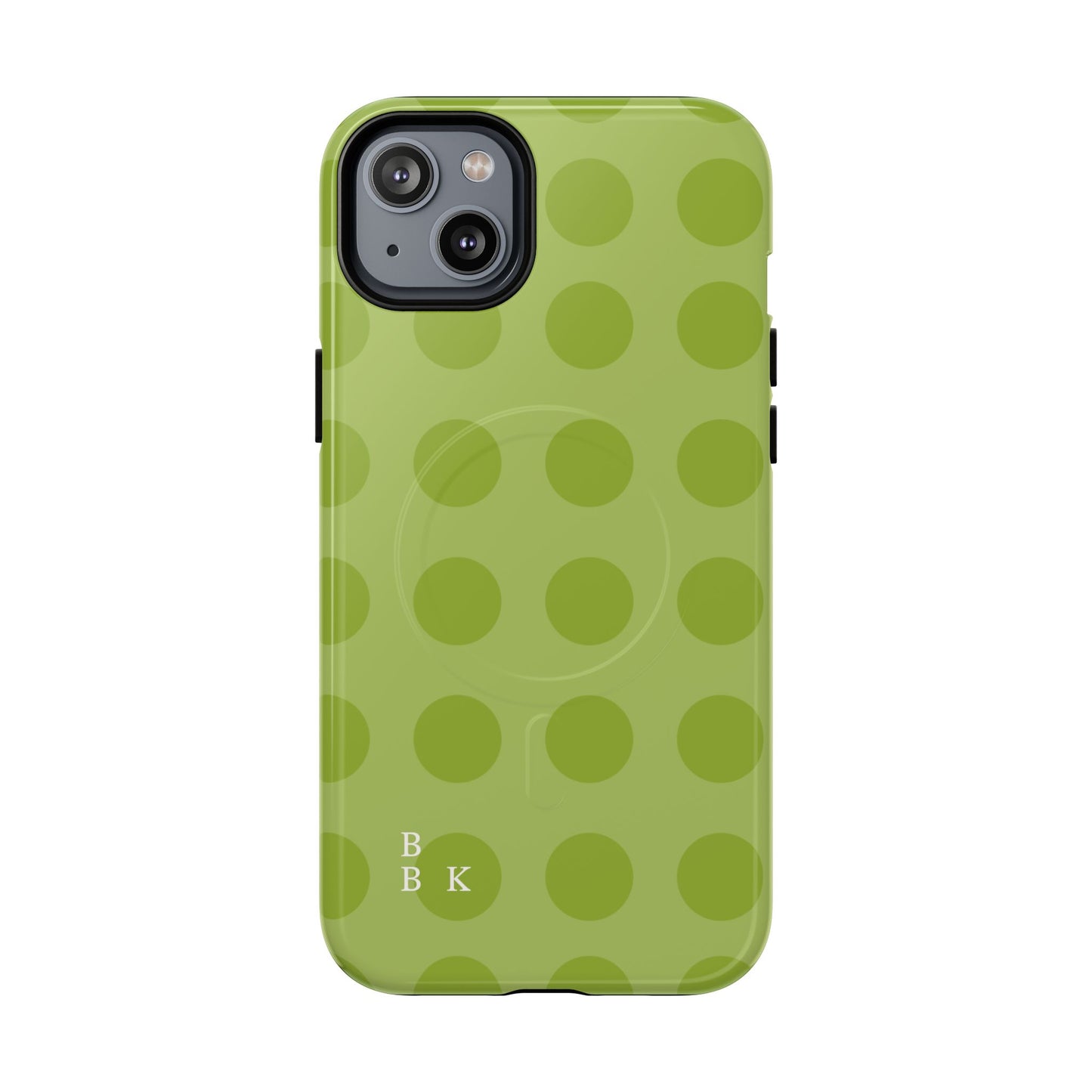 Green Polka Dot Tough Magnetic Phone Case — Slim Magnetic Protective Cover