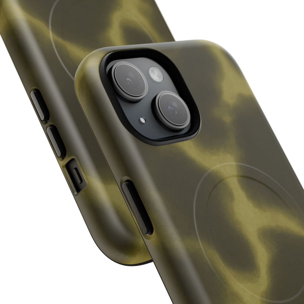 Olive Smoke Magnetic Phone Case — Tough Protective MagSafe-Compatible Cover