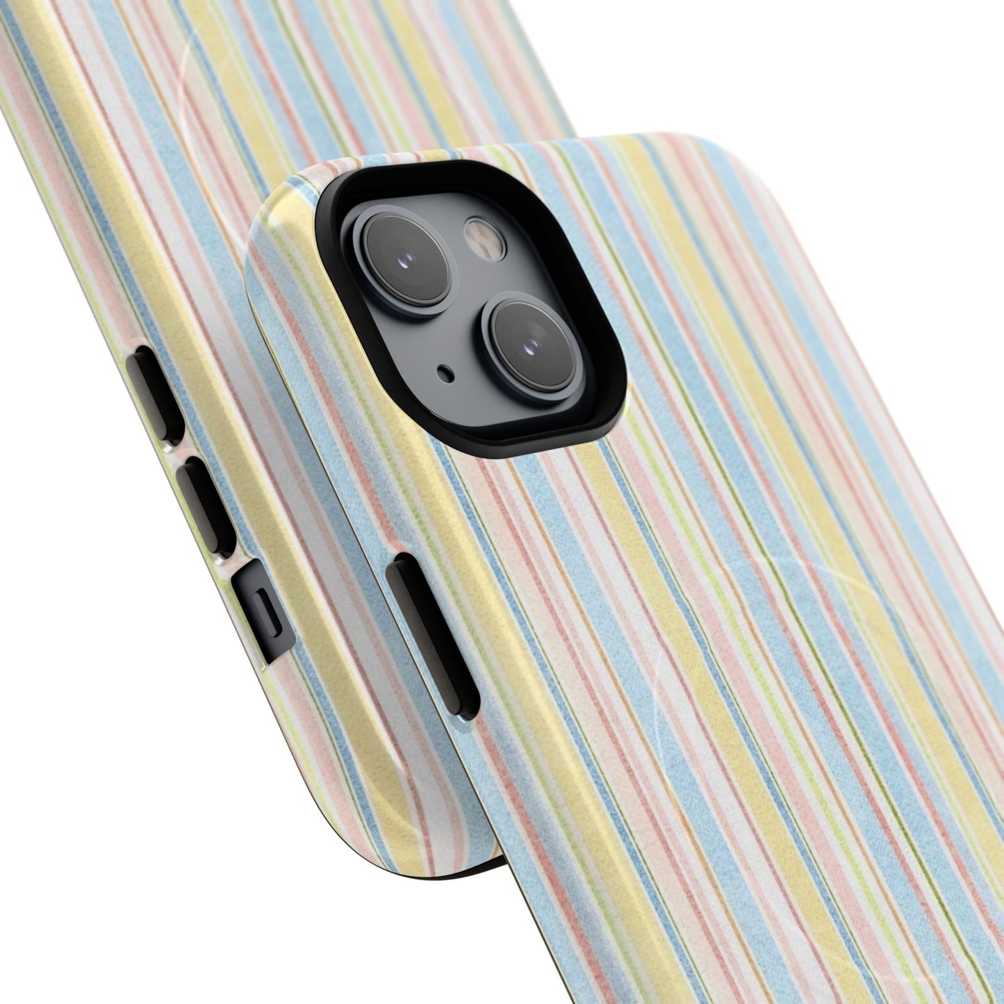 Striped Pastel Phone Case — Tough Magnetic Protection