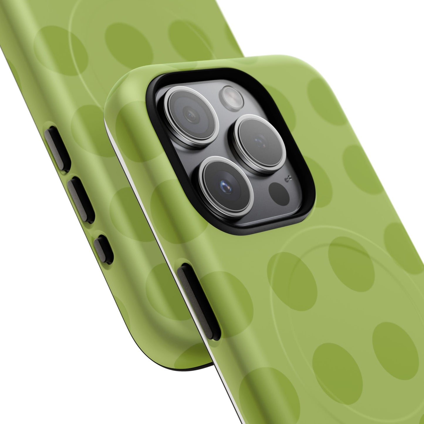 Green Polka Dot Tough Magnetic Phone Case — Slim Magnetic Protective Cover