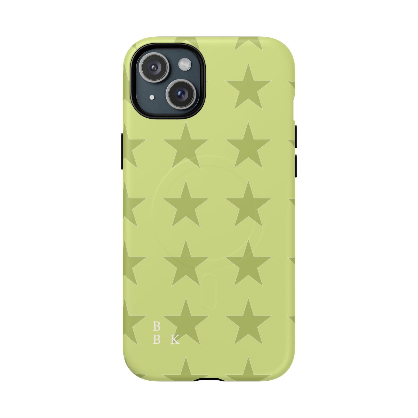 Olive Star Pattern Tough Magnetic Phone Case — Slim Protective iPhone Cover