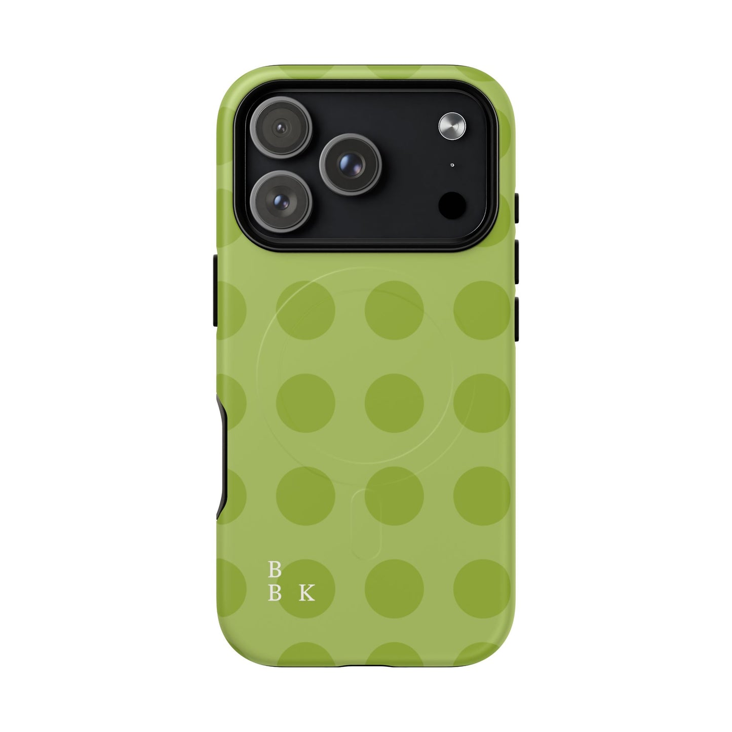 Green Polka Dot Tough Magnetic Phone Case — Slim Magnetic Protective Cover