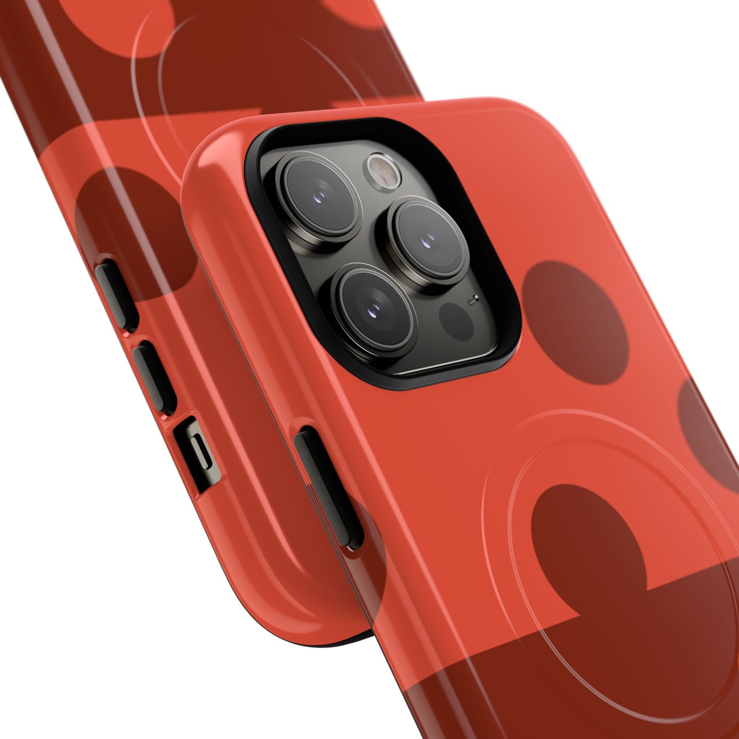 Red Polka Dot Magnetic Tough Case — Protective Phone Cover with MagSafe