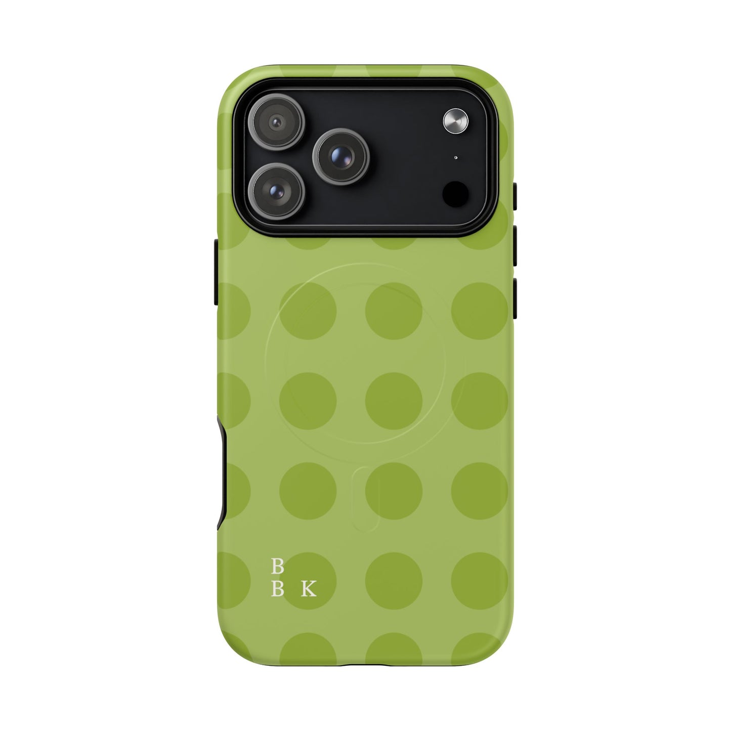 Green Polka Dot Tough Magnetic Phone Case — Slim Magnetic Protective Cover