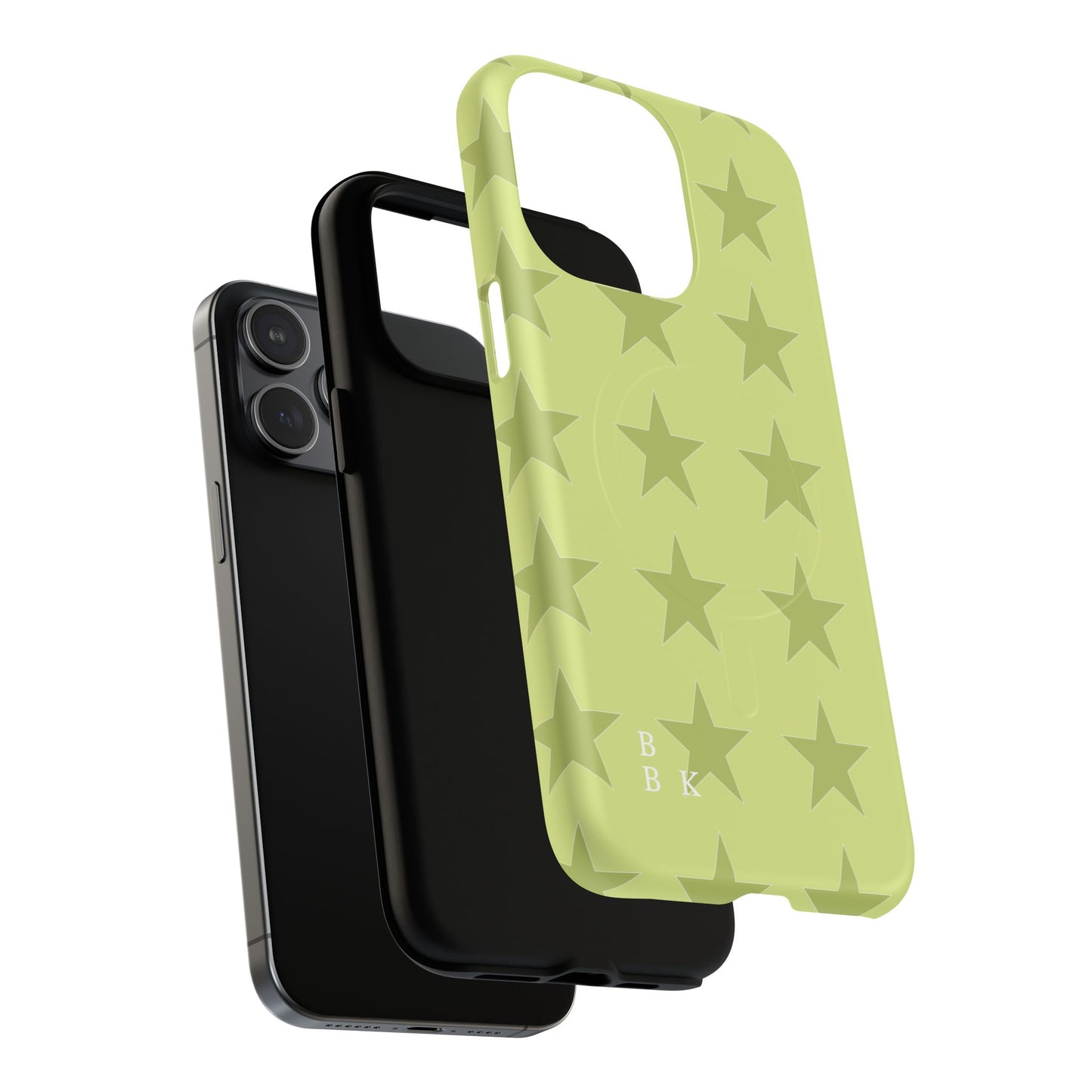 Olive Star Pattern Tough Magnetic Phone Case — Slim Protective iPhone Cover