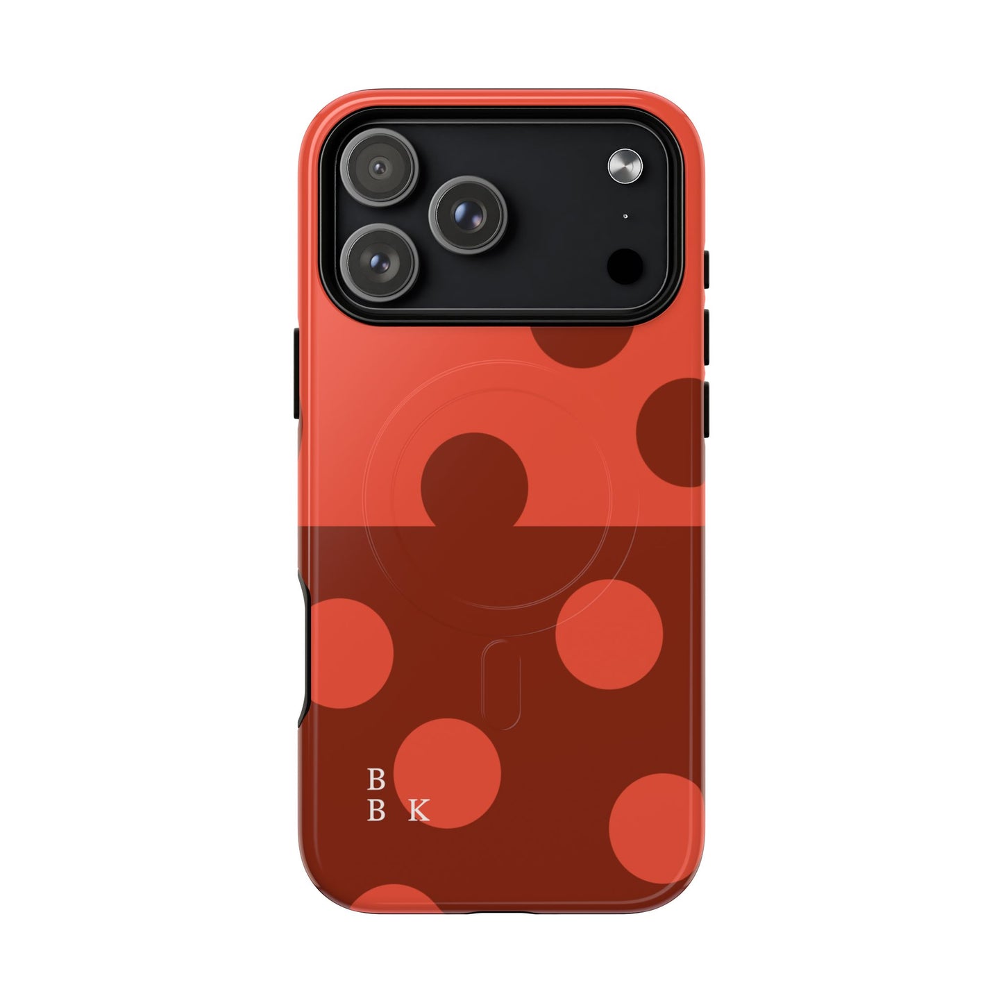 Red Polka Dot Magnetic Tough Case — Protective Phone Cover with MagSafe