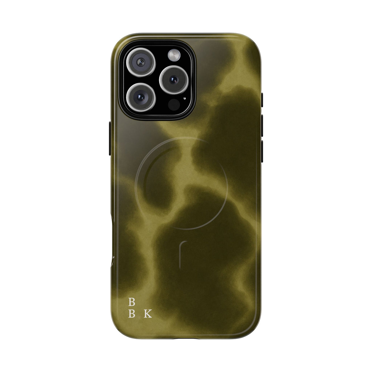 Olive Smoke Magnetic Phone Case — Tough Protective MagSafe-Compatible Cover