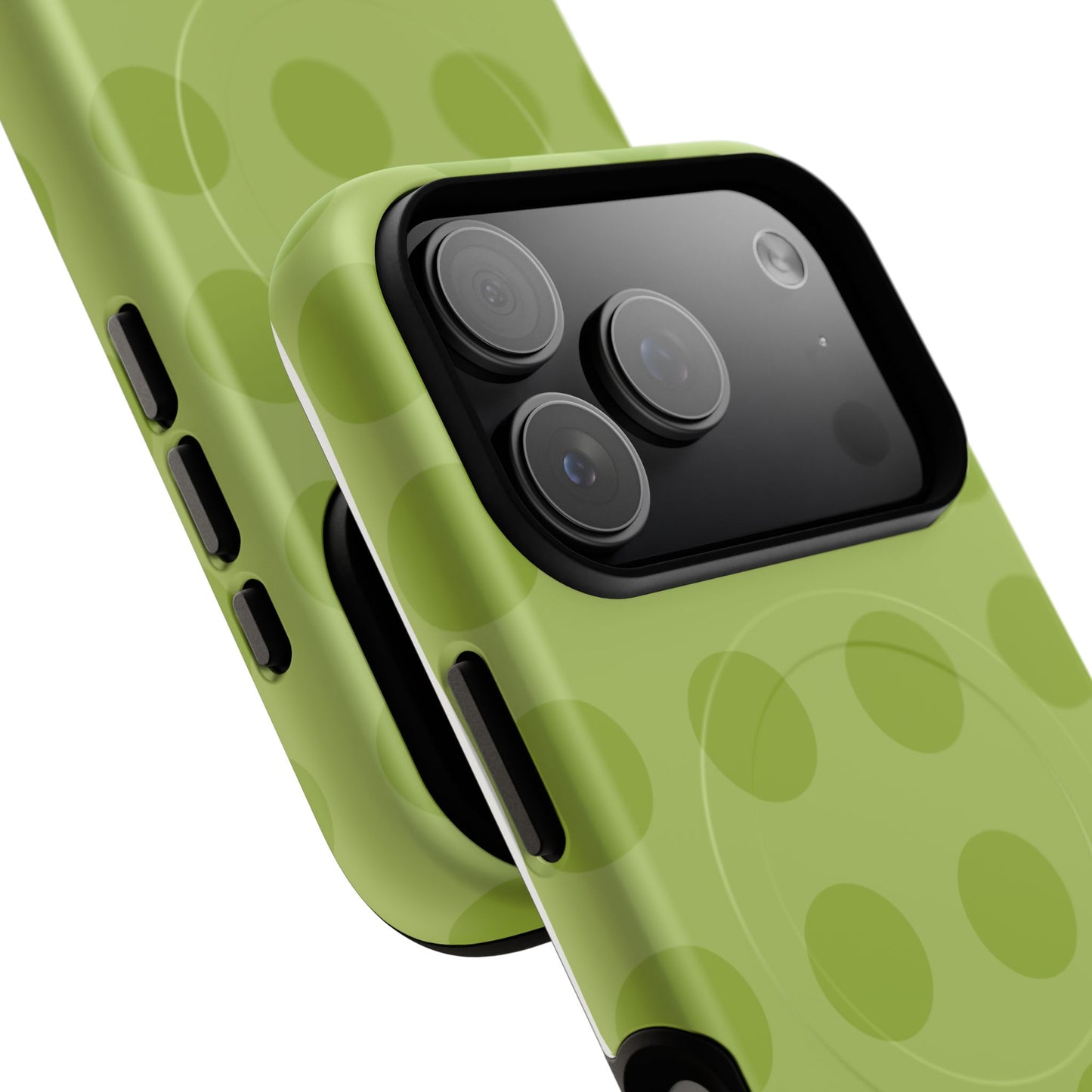 Green Polka Dot Tough Magnetic Phone Case — Slim Magnetic Protective Cover
