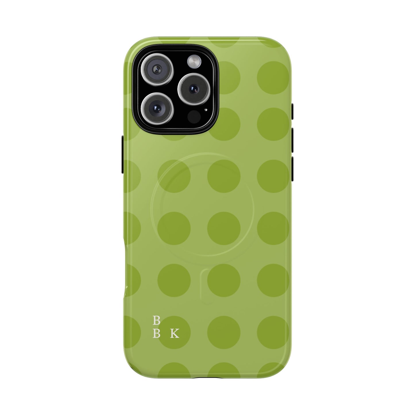 Green Polka Dot Tough Magnetic Phone Case — Slim Magnetic Protective Cover
