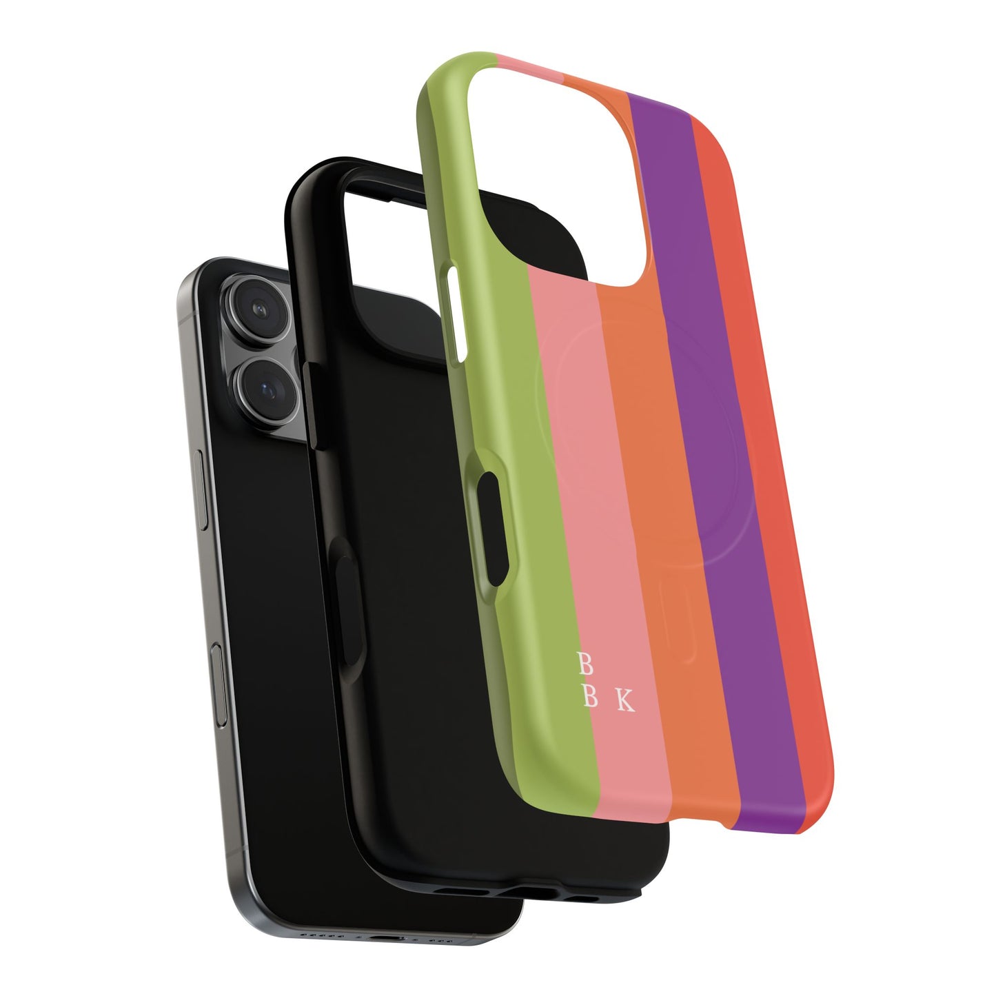 Bold Retro Stripe Magnetic Phone Case — Tough Protective iPhone Cover